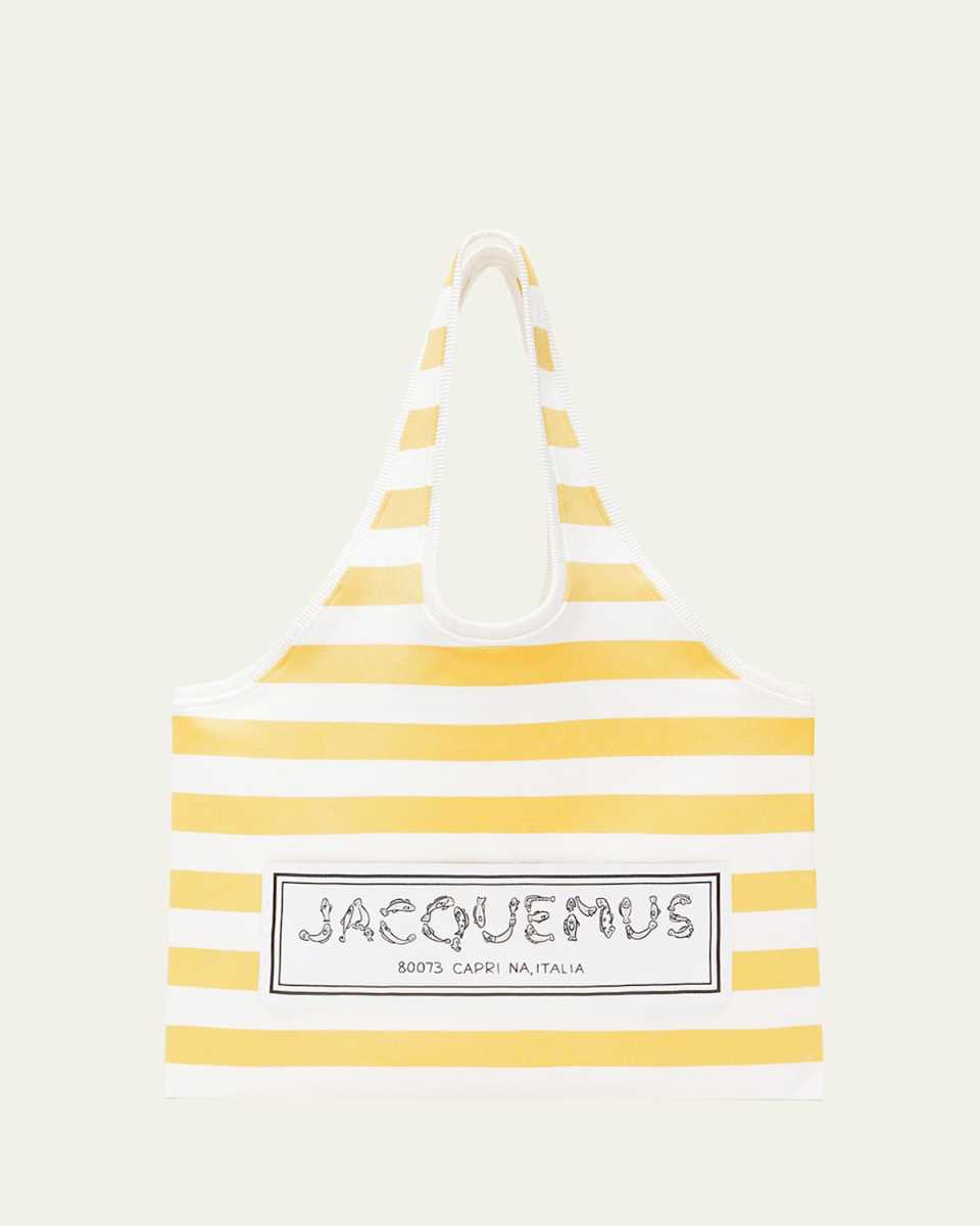 Le Marcel Striped Canvas Tote Bag
